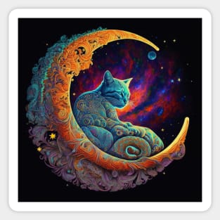 Moon Cat Sticker